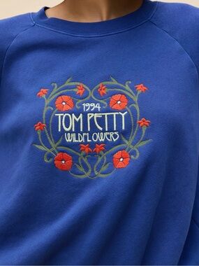 Tom Petty Wildflowers Shrunken Raglan Sweatshirt